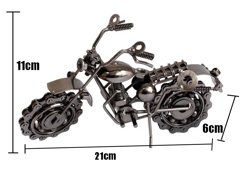 Потрясающая модель мотоцикла, креативная металлическая скульптура для мотоцикла, украшение для дома и бара, подарок на день рождения