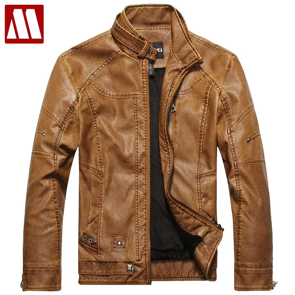 

2022 New Arrivals Autumn Brand Leather Jacket for Men Jaqueta Couro Masculino Men's Bomber Leather Coat Fur Motorcycle Jackets