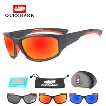 Queshark мужские Поляризованные велосипедные очки, походные солнцезащитные очки, спортивные очки для рыбалки, очки с защитой от уф400 лучей