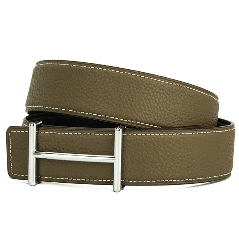 

2019 New Fashion Brand Genuine Leather Belts For Men women high Quality Business Casual Smooth Buckle G Buckle Belt Waist Strap