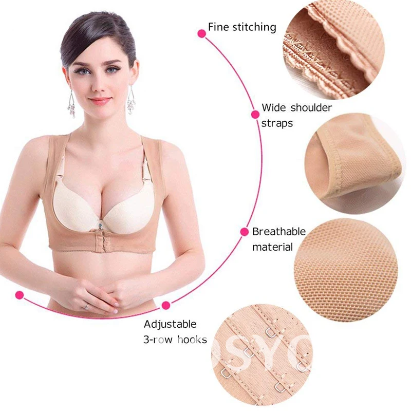 Поддержка груди для женщин Грудь Brace Up Пояс Корректор осанки форма корректор предотвращает грудь горбынь провисание осанки корсетор