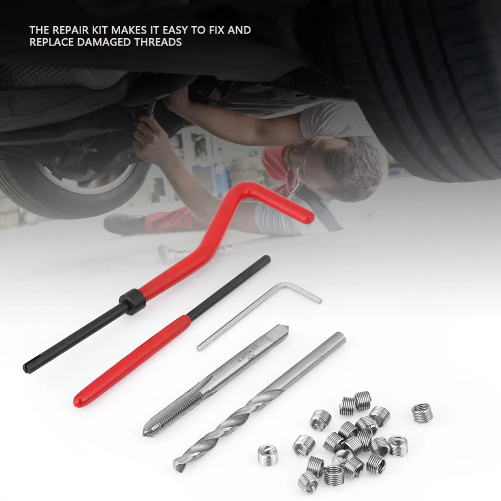 Damaged Thread Repair Kit Car M5 * 0.8mm Thread Tap Repair Cutter kit