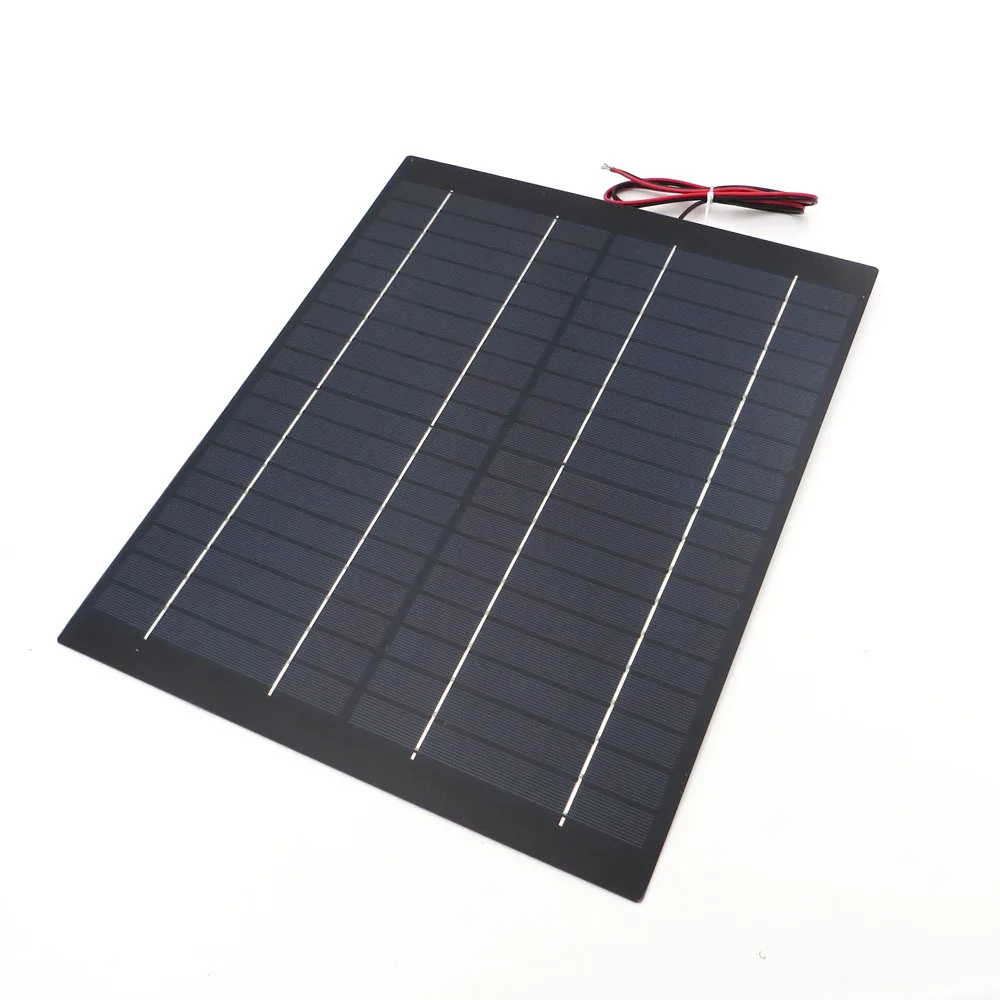 Mini Solar Cell 20W 1.1A 18V 20W PET polycrystalline solar panel PV module cell charge for 12V battery Charger