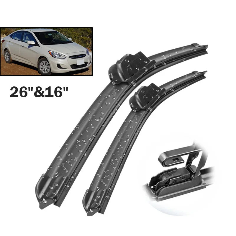 Erick's Wiper Front Wiper Blades For Hyundai Accent 2012 2016 Windshield Windscreen Front Window