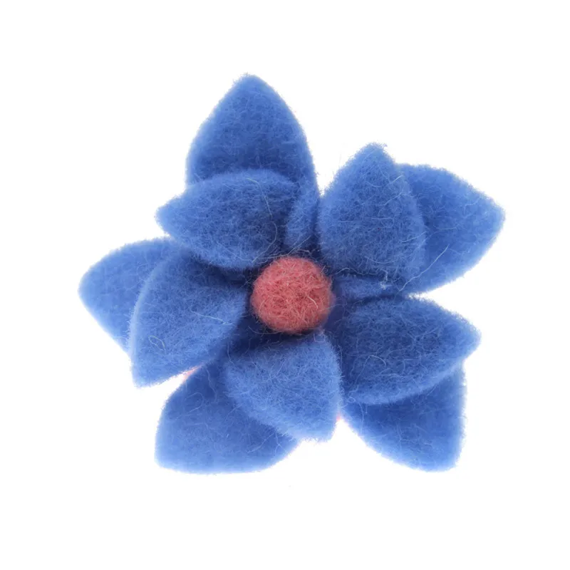 

5pcs Wool & Wool Blend Felt Flower Windmill Flowers DIY Party Home Decor Fashion Jewelry Accessories
