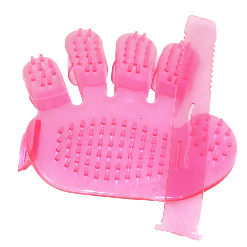 Товары для домашних животных фабрика продает массажные перчатки для купания домашних животных, косметические чистящие средства и кошачьи перчатки напрямую - Цвет: Pink