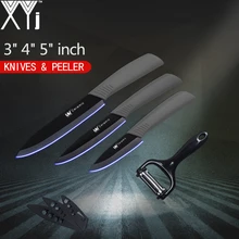 XYj Brand Kitchen Knife Best Gift Zirconia Ceramic Cooking Knife 3 Fruit 4 Utility 5 Slicing