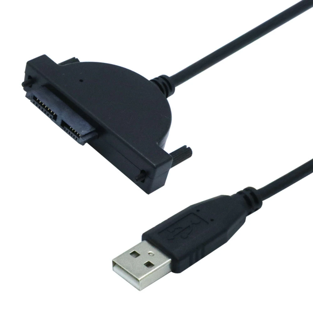 13Pin адаптер Новый USB 2 0 Mini Sata II 7 + 6 для ноутбука CD/DVD rom Slimline привод конвертер винты
