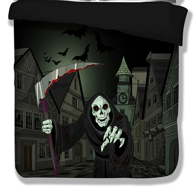 Grim Reaper with Sickle Bedding Set Nightmare Before Christmas Cool