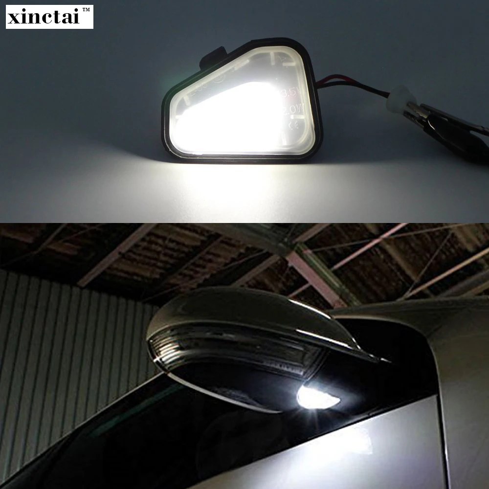 

2PCS No Error LED Puddle Mirror Light Under Mirror Lamp for Vw Volkswagen EOS Passat B7 CC Scirocco Jetta