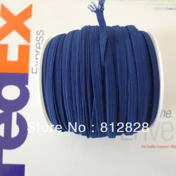 

50 Meters 1/4'' 6mm #7 Navy Colored Skinny Elastic Band