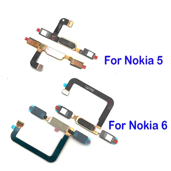 

New For Nokia 6 Home Button Return Key For Nokia 5 Fingerprint Sensor Scanner Flex Cable Replacement parts