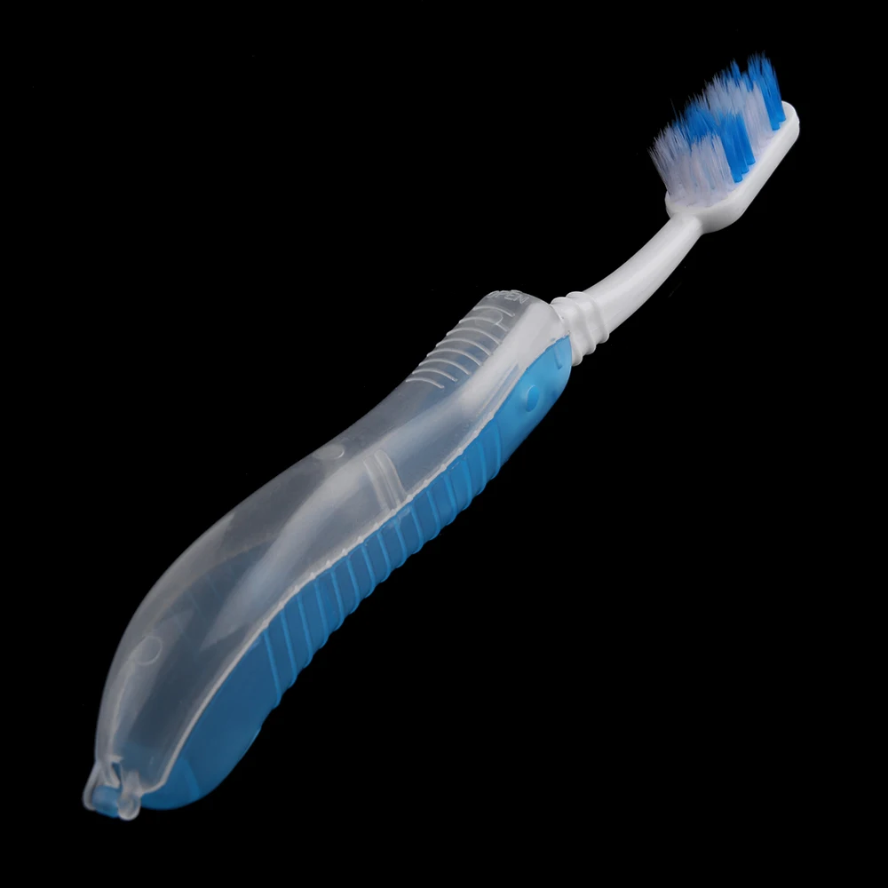2 PCS Portable Disposable Oral Toothbrushes Foldable Travel Camping