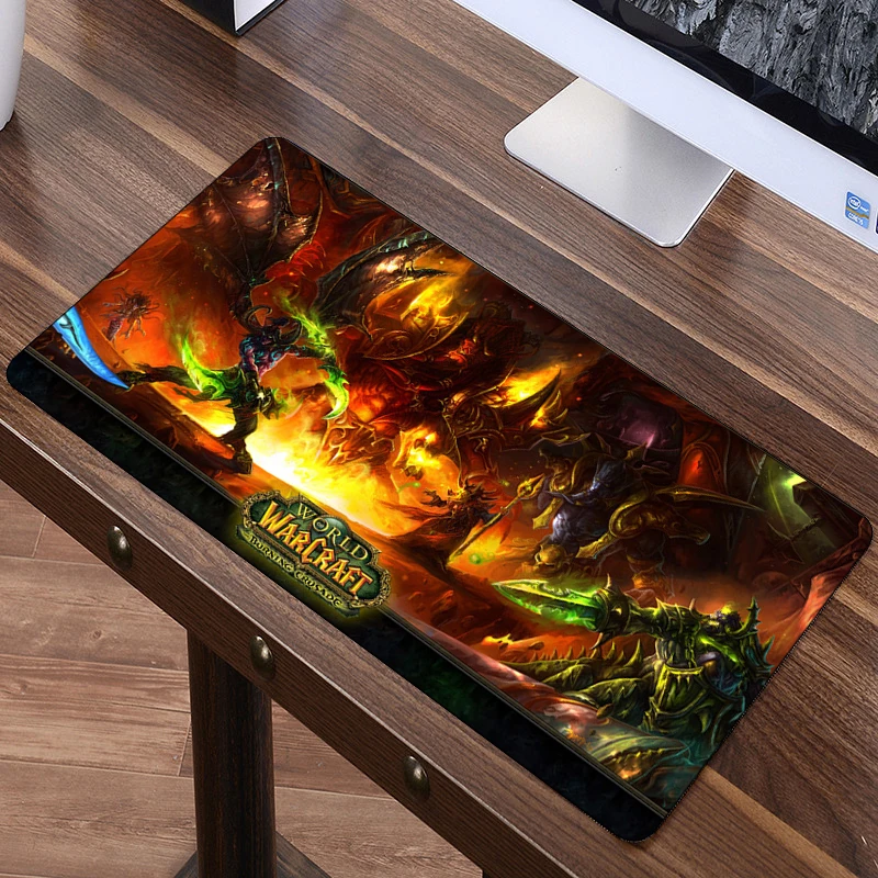 80x40 см World of Warcraft коврик для мыши XL Большой Противоскользящий большой стол подушка коврик для мыши игровой геймер Мышь Клавиатура настольные коврики