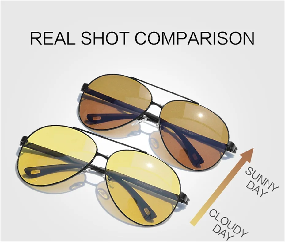 MORAKOT мужские поляризованные фотохромные дневные и ночные солнцезащитные очки, мужские брендовые дизайнерские желтые линзы, очки ночного видения для вождения P008017