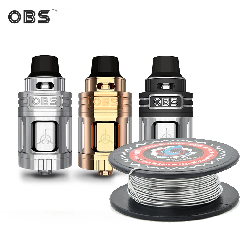 

E-Cigarettes OBS Engine Tank Vape Top Side Filling Tank OBS Engine RTA Atomizer Vaporizer Tank 5.2ML fit vaporessor Revenger Kit