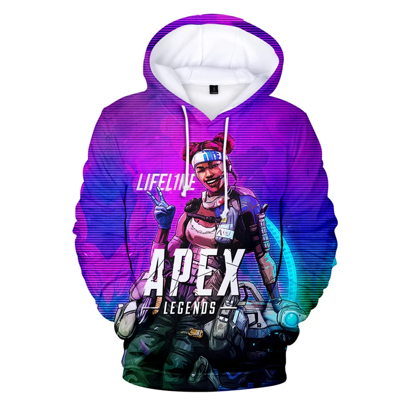 

2019 Apex Legends Eat Chicken Game Theme Sweatshirt 3D Printing Men's Casual Sweatshirt Harajuku Style Men's Hooded Sweatshirt