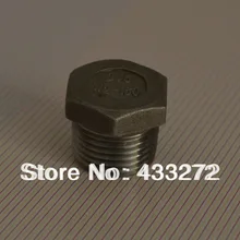 Домашнее оборудование из нержавеющей втулки, 1/" MPT заглушка, bspt мужской полый разъем