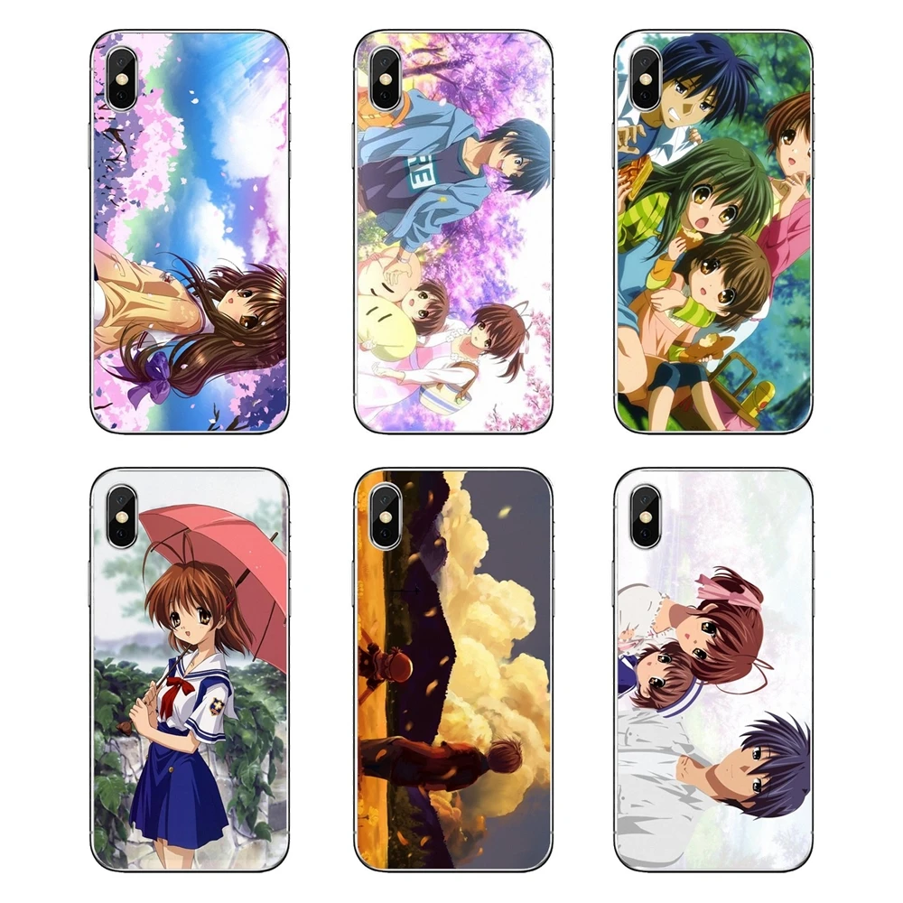 Часы Clannad After Story Online с аниме принтом для Huawei Honor 8 8C 8X 9 10 7A 7C Mate 20 Lite Pro P Smart Plus Мягкий