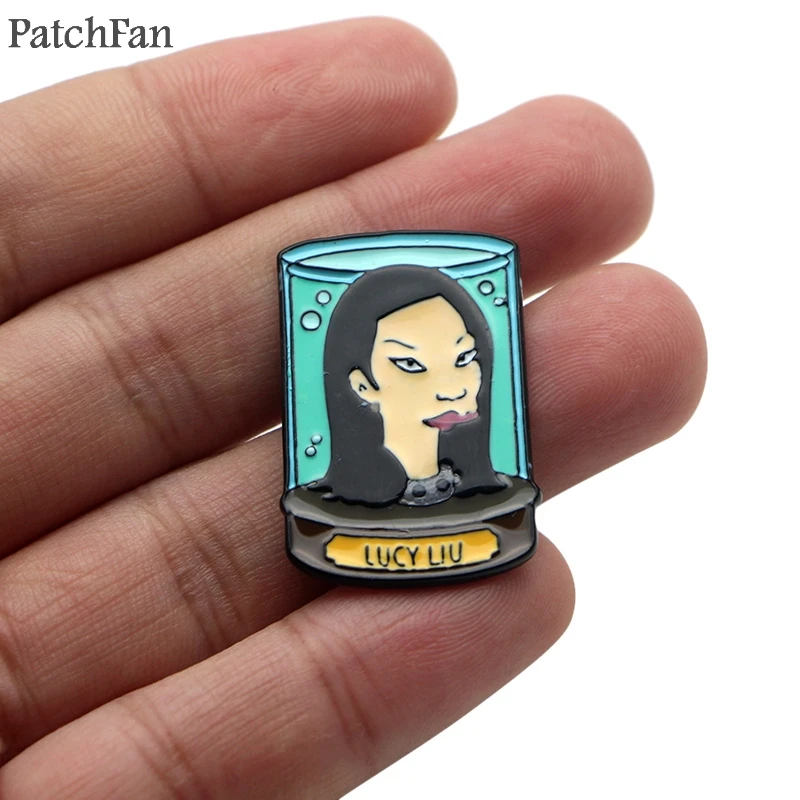 Patchfan Futurama цинковый галстук мультфильм забавные шпильки рюкзак одежда броши для мужчин и женщин шляпа Декоративные значки медали A1523