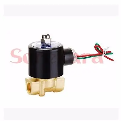 

DC12V 2 Way NC Switch Magnetic Solenoid Valve 3/8"BSP 2W-040-10 Gas Water Wire Lead Type