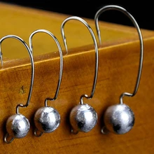 YINGTOUMAN 5 шт./лот 3,5/5/7/10g анти-подвесная нижний крючок со свинцом кривошипно крюк начальной Цвет привести Мягкая приманка рыболовные снасти