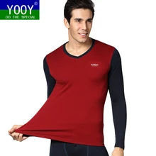 YOOY Мужская Одежда для Для мужчин s теплые штаны на зиму Термальность нижнее белье Для мужчин кальсоны сексуальный комплект из двух частей сжатия