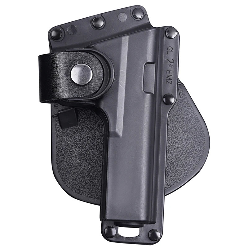 

Military CQB CQC glock Rare pistol Hunting airsoft belt holster Accessories Tactical Gun Holster Glock 17/22/23 w/Leather Strap