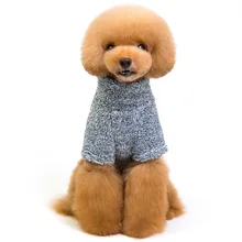 Горячая маленькая собака зимняя одежда для животных Высокий воротник щенок Тедди одежда костюм