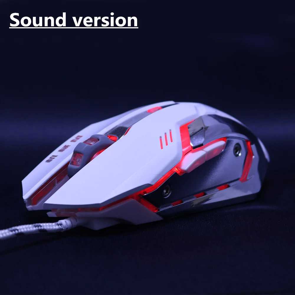 Silent/sounds Game Gaming Mouse 5000DPI Wired Optical LED Computer Mice USB Cable Mouse for laptop PC Professional gamer office bluetooth computer mouse Mice