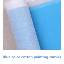 1,61 М широкий синий цвет пустой растягивающийся рулон хлопкового холста для художников