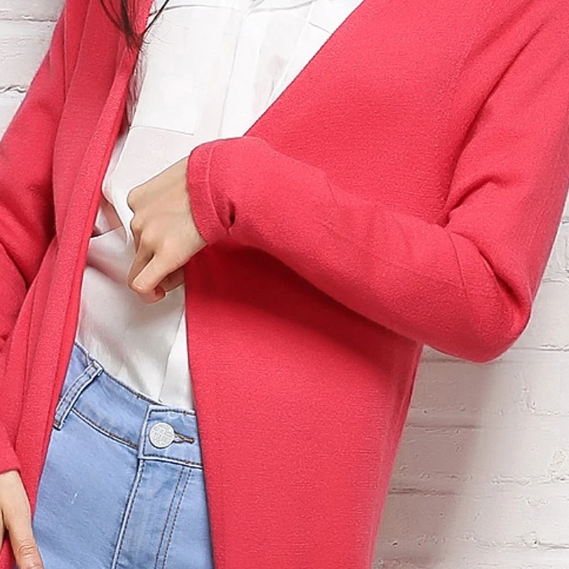 2015 Fashion Women Sweaters Autumn Sueter Femme Winter Tricot Knitted Cashmere Cardigans Wool Knitwear Coat Top Cheap Vneck Long