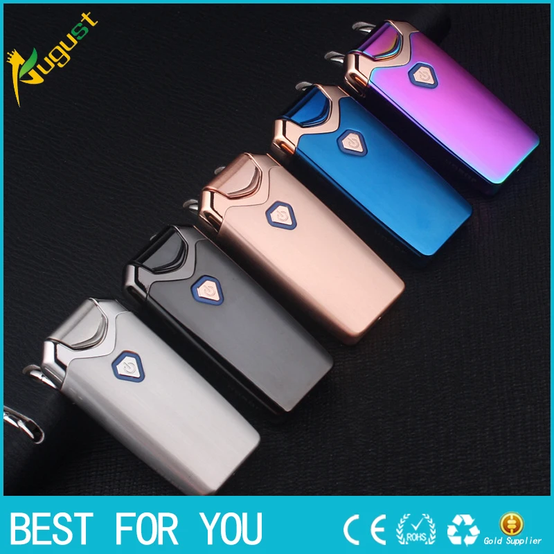 

Navpeak 10PSC/lot Jobon USB dual arc lighter charging windproof thin ultra-thin metal creative electronic cigarette lighter