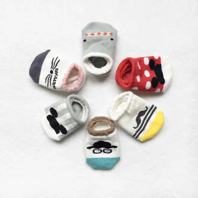 Baby Alive accessories asymmetry floor socks baby boys and girls Socksip cotton cartoon baby socks New Born