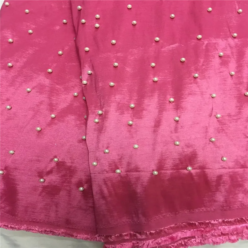 

YJ!2017 fashion embroidered african george lace fabric . george lace with Beaded high quality. raw silk george fabric ! L60720