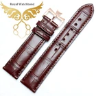 Best Price as low as $198.00 Promotion!GENUINE Dark Brown ALLIGATOR, CROCODILE LEATHER BELLY SKIN WATCH STRAP BAND 20mm