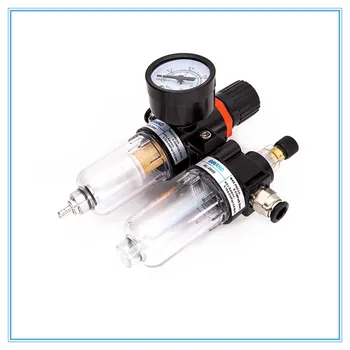 

AFC2000 G1/4" Air Filter Regulator Combination Lubricator FRL Two Union Treatment oil water separation W Pneumatic Fittings