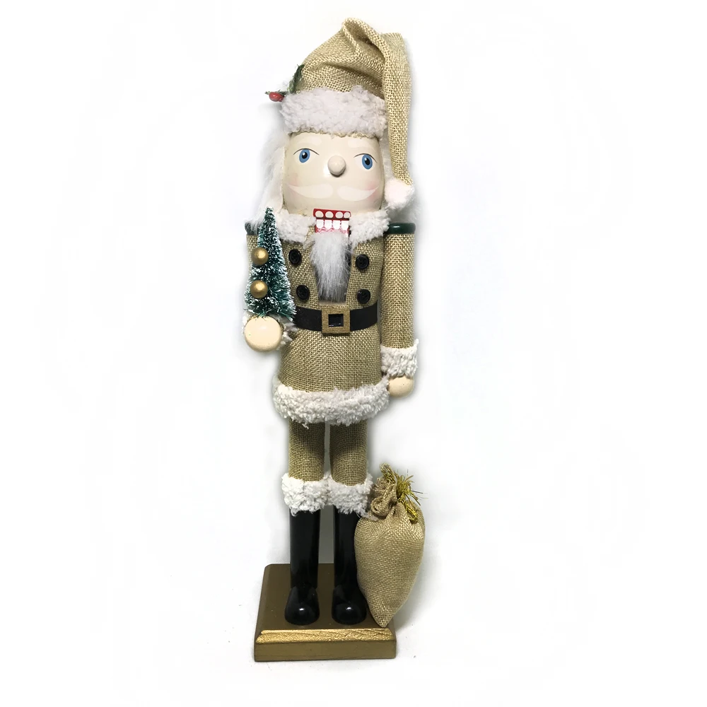 

38cm Christmas Tree Gift Santa Nutcracker, Rare Nutcracker Puppet Children Christmas Toys Gifts Actions and Toys