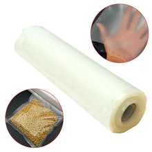 Durable 20cmx500cm Vacuum Heat Sealer Food Fresh Saver Bag Rolls Food Storage Bags Saran Wrapper Flim Kitchen Packaging Tool