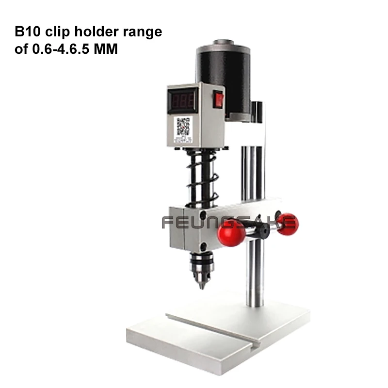 B12 фрезерный станок с JT0 патрон для мини дрели пресс скамья B10 сверлильный станок с верстаком сверлильная Рабочая скамья Регулируемая скорость