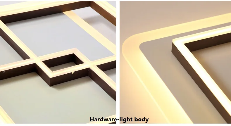 Современный акриловый прямоугольный/квадратный светодиодный потолочный светильник гостиная спальня столовая кабинет балконное