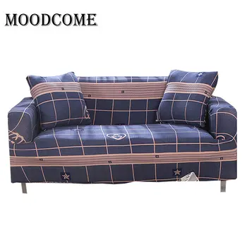 

grid cover for sofa elastic couch cover stretch bank hoezen universeel All inclusive sofa bed cover