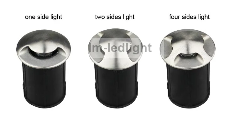 

piso luces led 1W one way led inground light IP67 waterproof outdoor led step light free ship 12pcs/lot