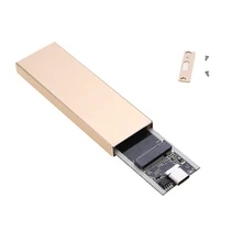 NGFF M.2 B Key SSD to USB 3.1 Type-C Enclosure 10Gbps Converter Adapter Card External Aluminum Enclosure Case with cable