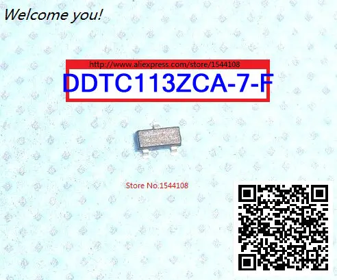 FREE SHIPPING DDTC113ZCA-7-F TRANS PREBIAS NPN 200MW SOT23-3 113 DDTC113ZCA 50PCS | Электронные компоненты и