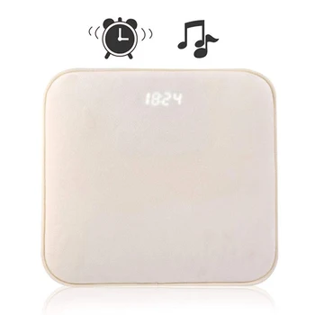 

Pressure Sensitive Alarm Clock Carpet Electronic Digital Clock Bedroom Anti-Slip Wear-Resisting Soft Mat Lazy Alarm Bell
