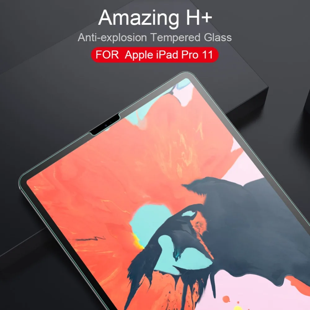 Ультратонкое закаленное стекло Nillkin 9H + 2.5D для Apple iPad Pro 11 Защитная пленка экрана