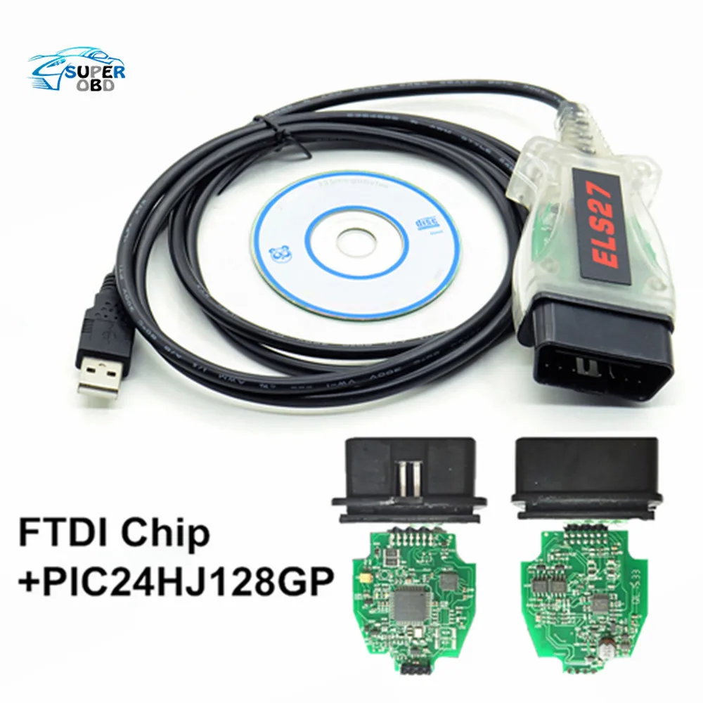 ELS27 FORScan Green PCB PIC24HJ128GP + FTDI Mircochip Многоязычная работа ELM327 и J2534 Pss Thru для FORD/Mazda|els27 forscan|