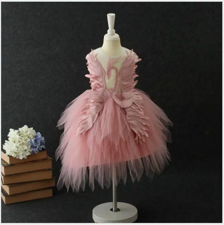 

Girls carnival dresses for party costume for a girl swan dress with Angel wings for prom design teenage clothes for girls