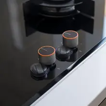 2 шт., кухонная ручка газовой плиты, защитные замки для детей, защитный чехол для печей, печей, ПК, Кнопочная ручка, двойные крышки с замком